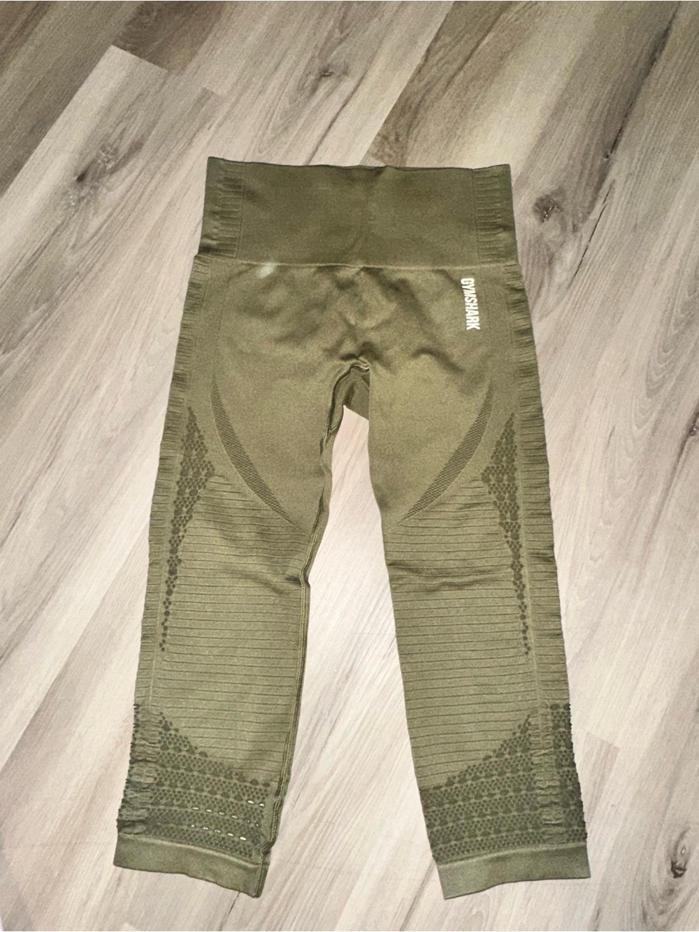 Gymshark Olive Green Seamless Capri Leggings